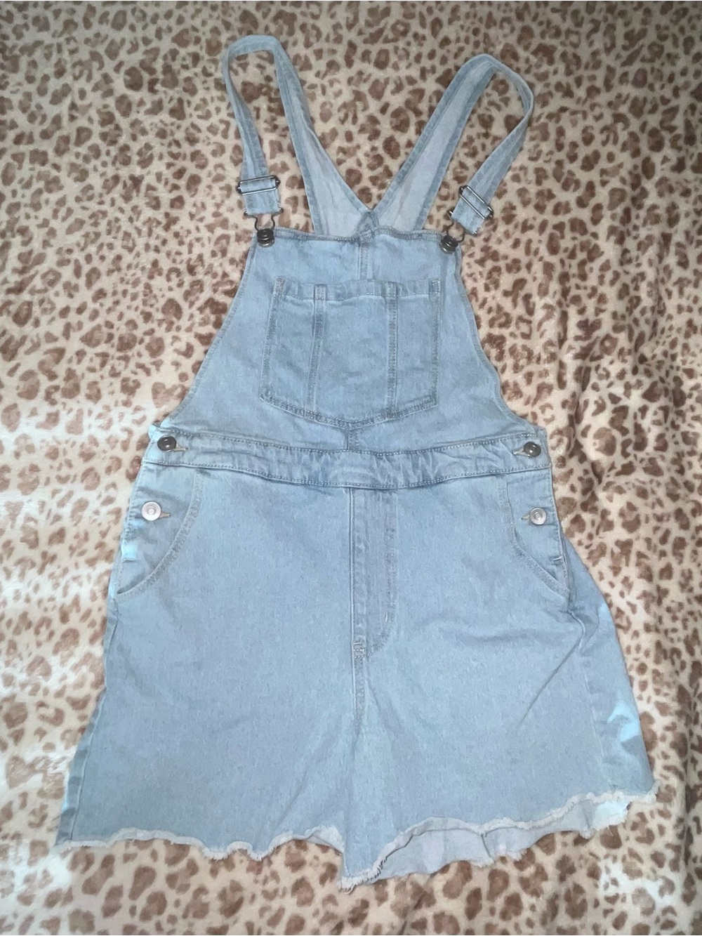 No Boundaries Light Blue Denim Overalls